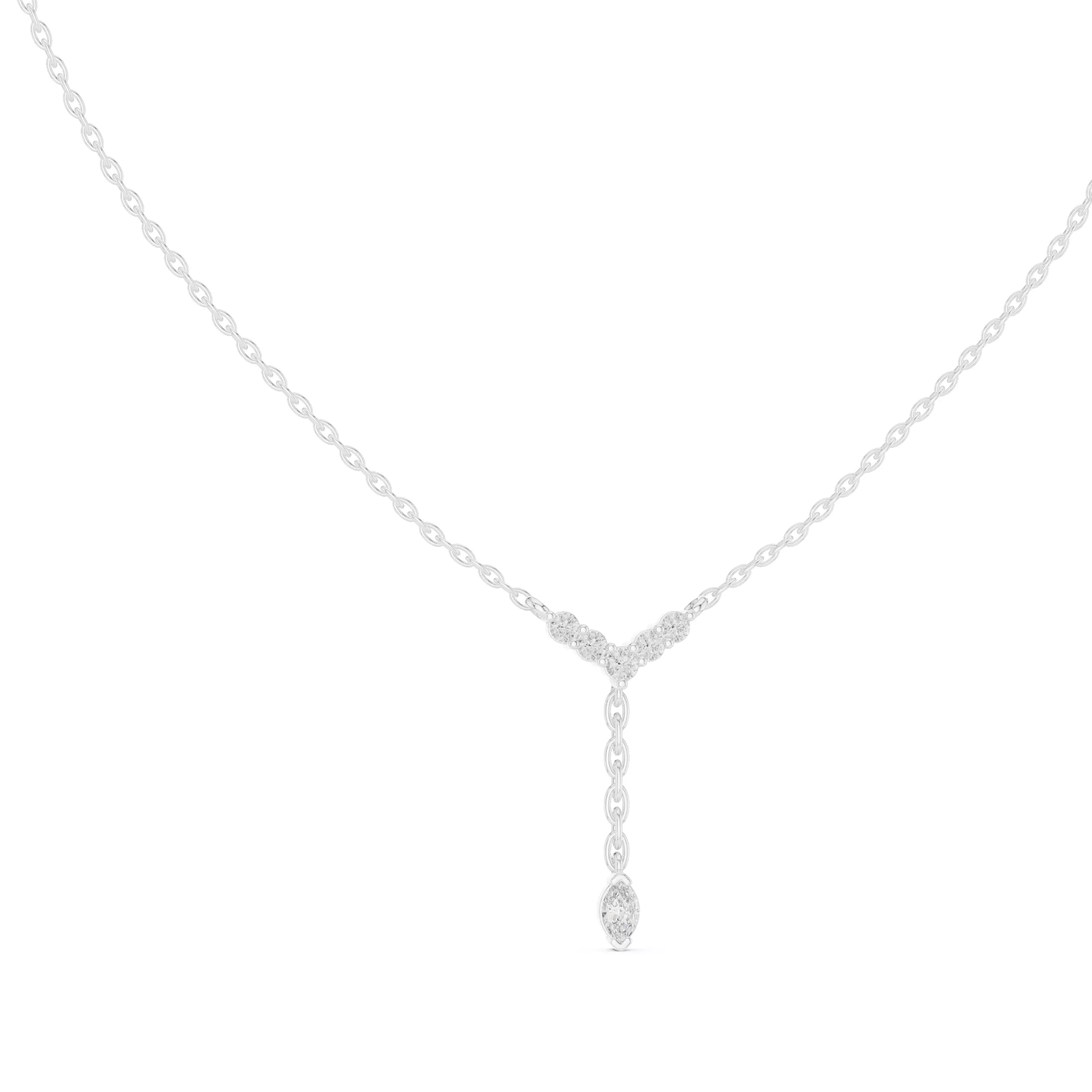 Marquise Round Diamond Pendant 3dm stl renders Animation Videos 3D print model_6