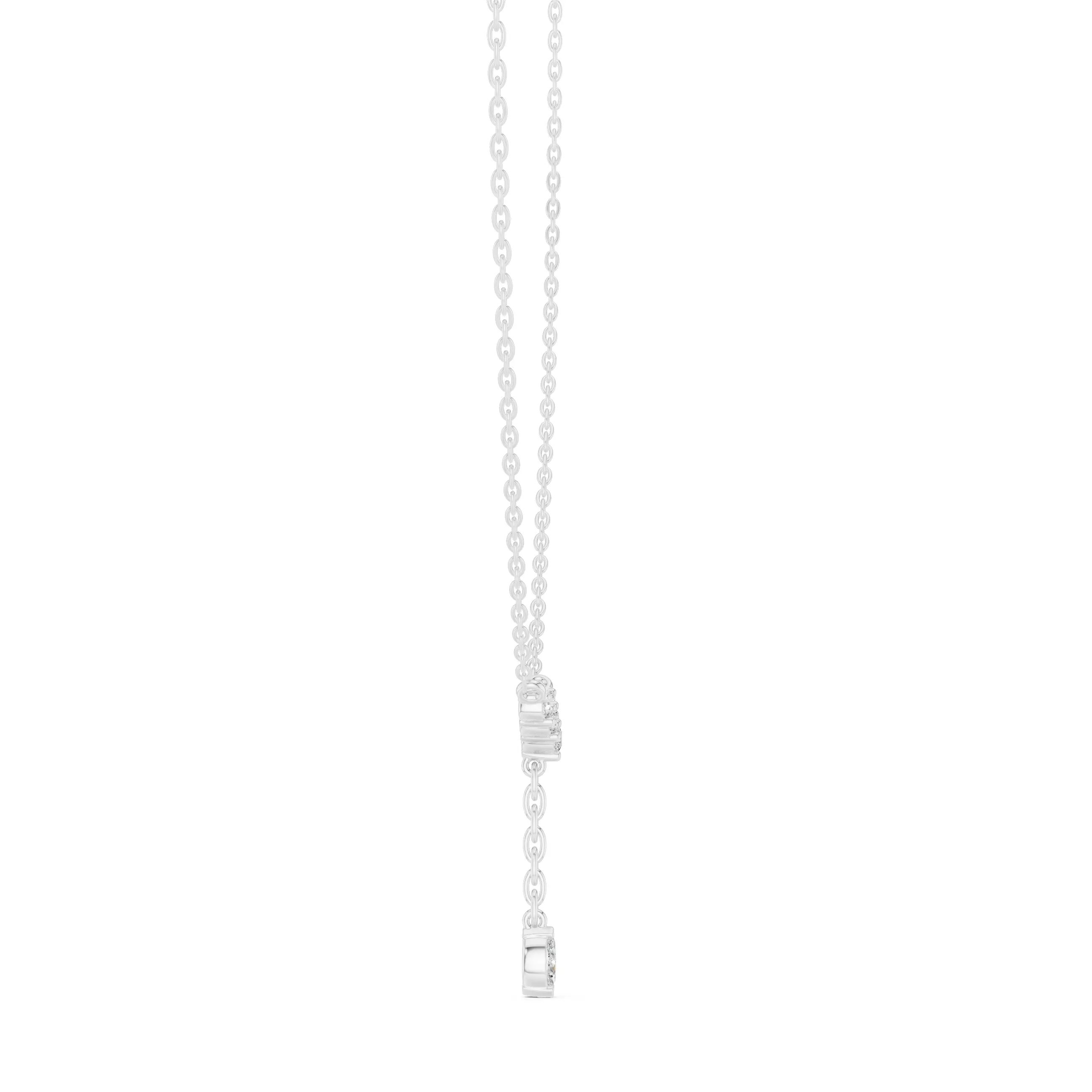 Marquise Round Diamond Pendant 3dm stl renders Animation Videos 3D print model_8