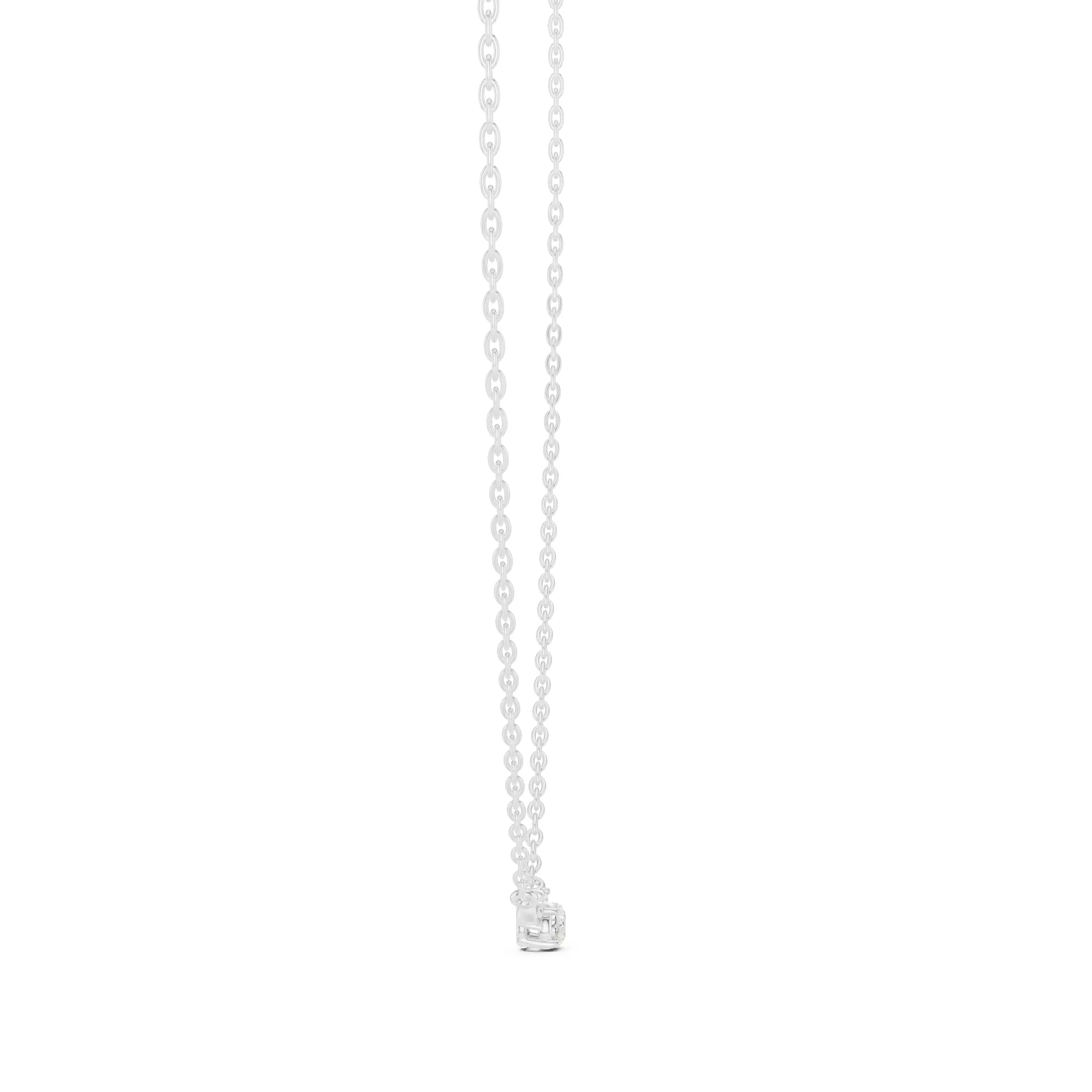 Marquise Round Trio Solitaire Pendant 3dm stl renders Animation 3D print model_8