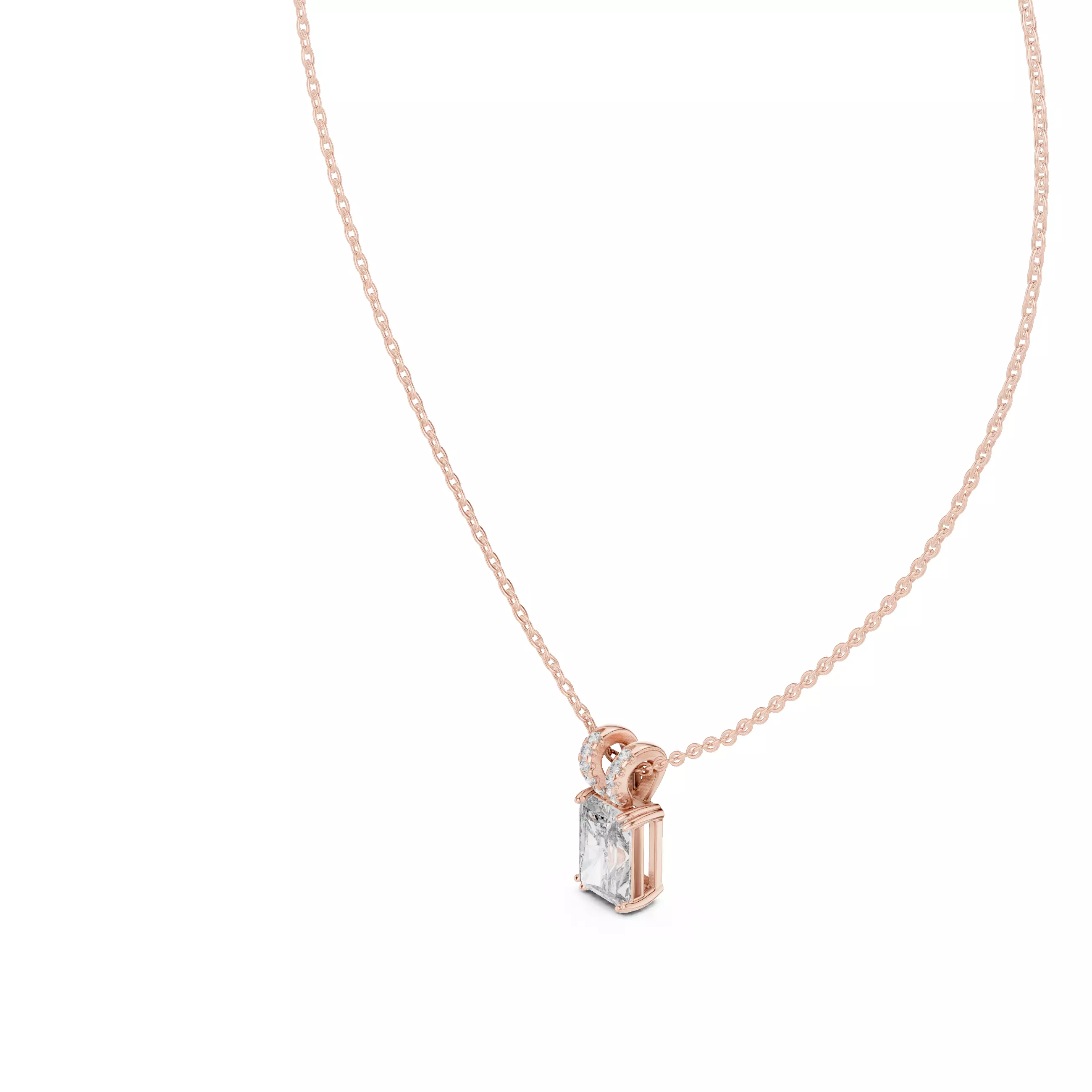 Radiant Halo Solitaire Pendant 3dm stl renders Animation Videos 3D print model_3