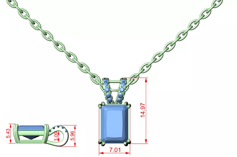 Radiant Halo Solitaire Pendant 3dm stl renders Animation Videos 3D print model_1
