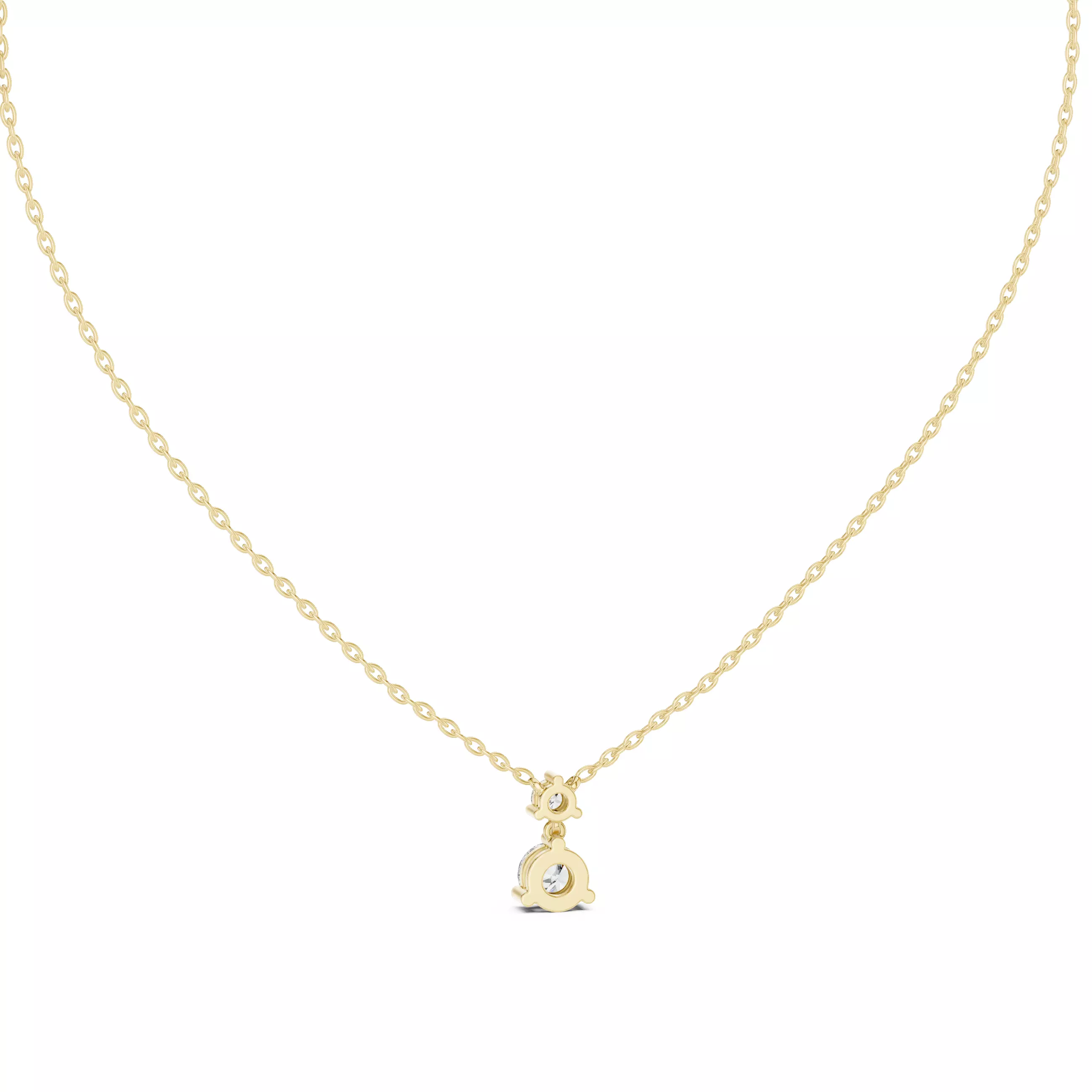 Round Bi Diamond Solitaire Pendant 3dm stl renders Animation 3D print model_13