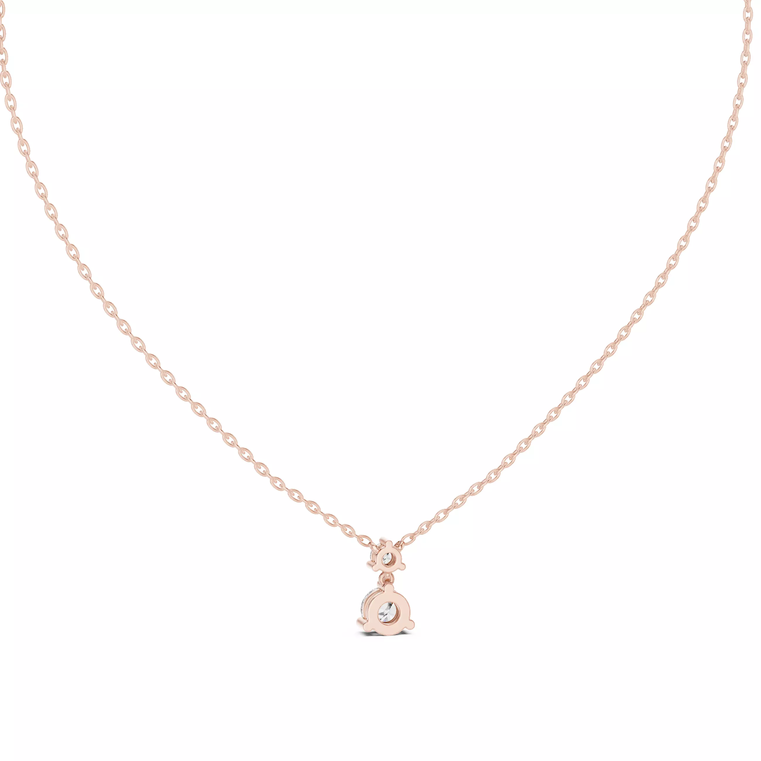 Round Bi Diamond Solitaire Pendant 3dm stl renders Animation 3D print model_5