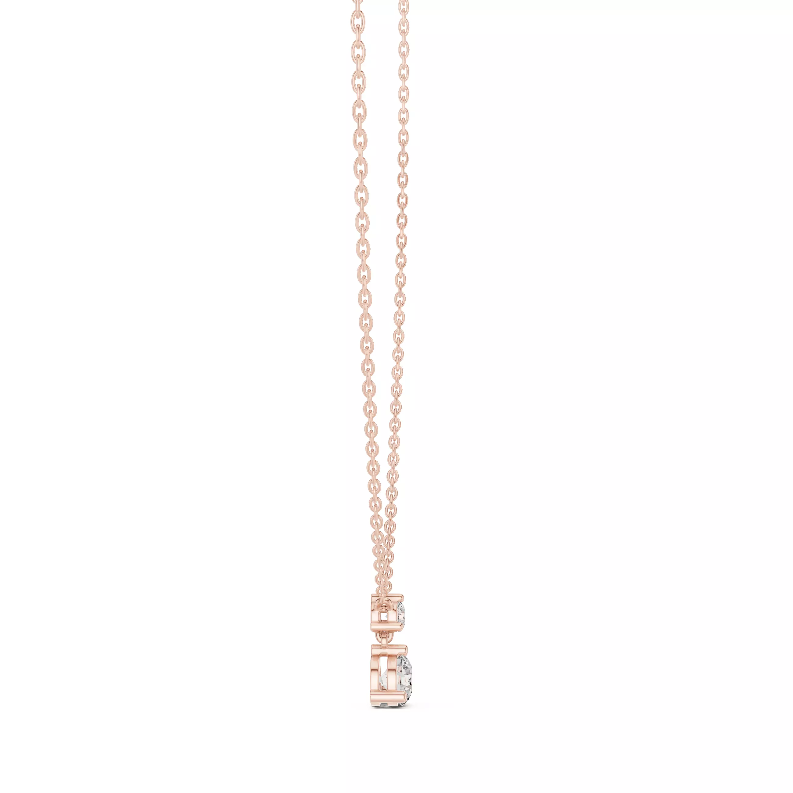 Round Bi Diamond Solitaire Pendant 3dm stl renders Animation 3D print model_4