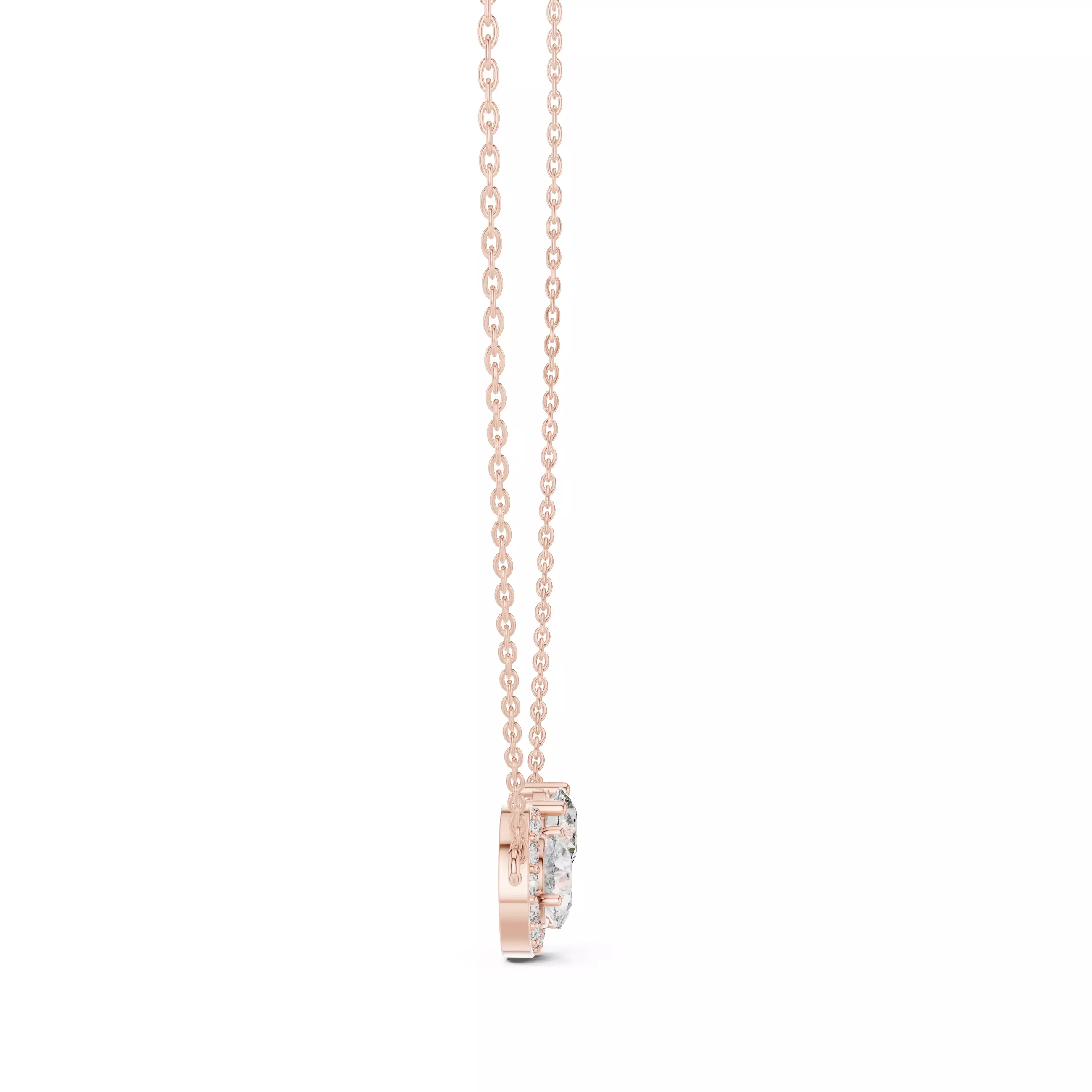 His- Her Solitaire Pendant 3dm stl renders Animation Videos 3D print model_4