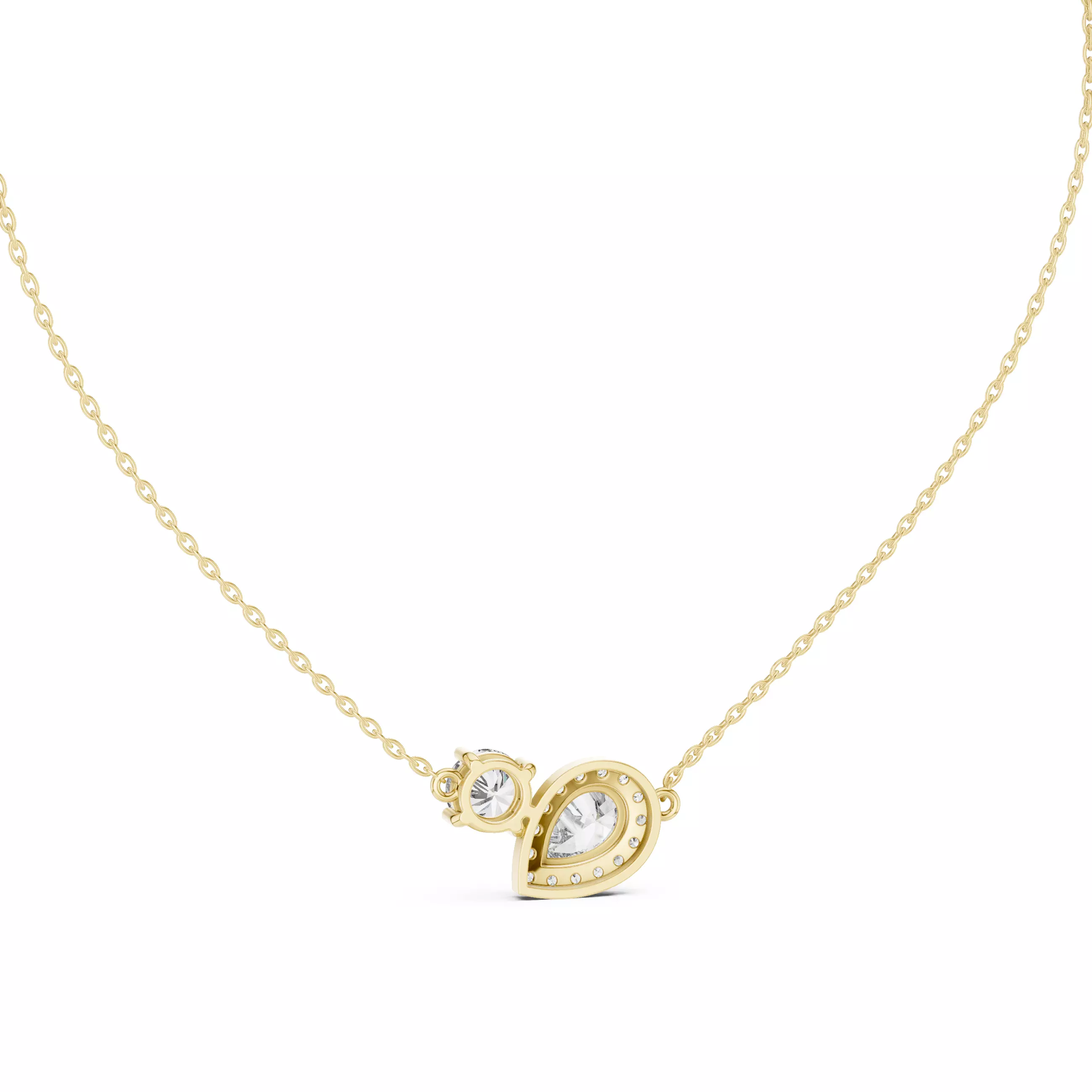 His- Her Solitaire Pendant 3dm stl renders Animation Videos 3D print model_13