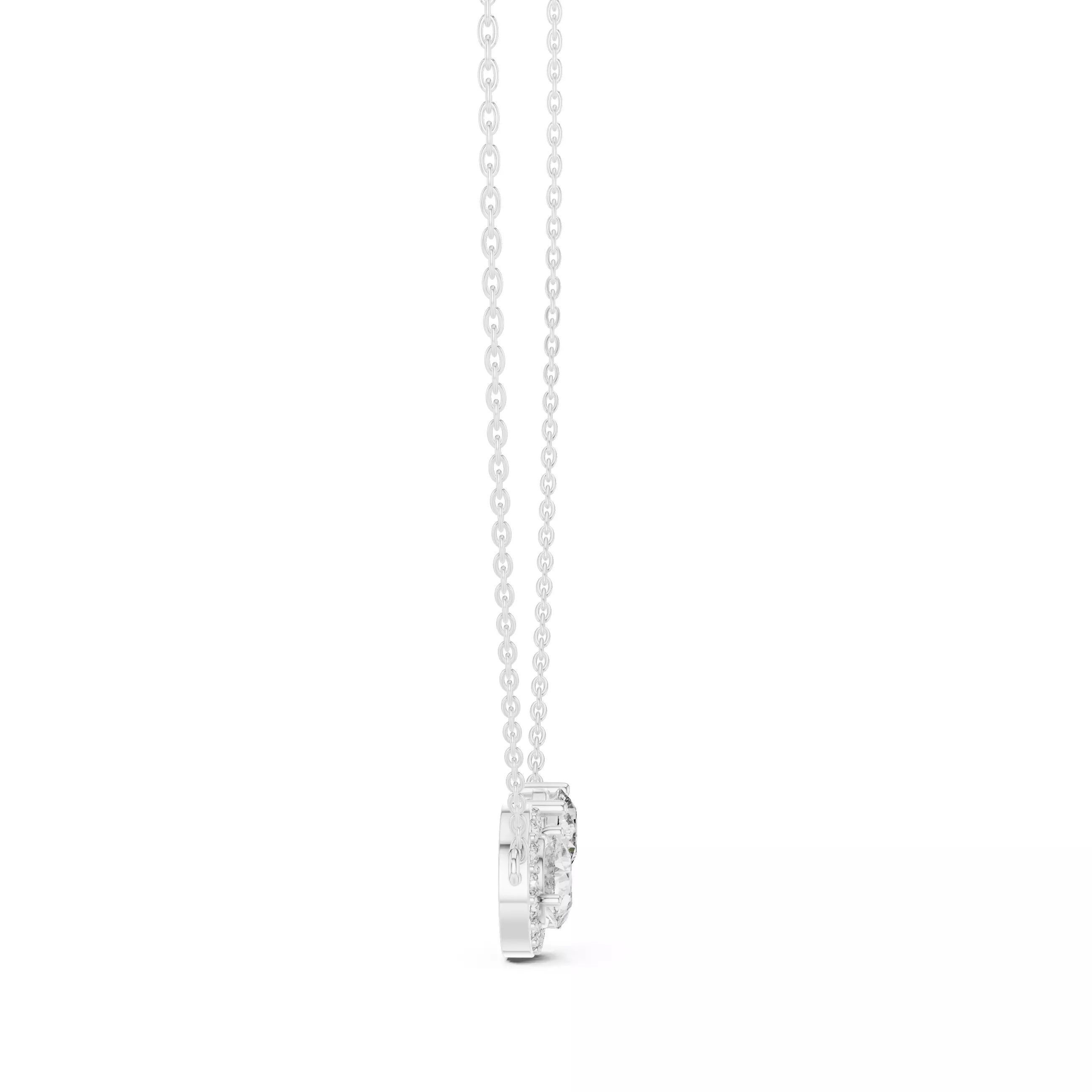 His- Her Solitaire Pendant 3dm stl renders Animation Videos 3D print model_8