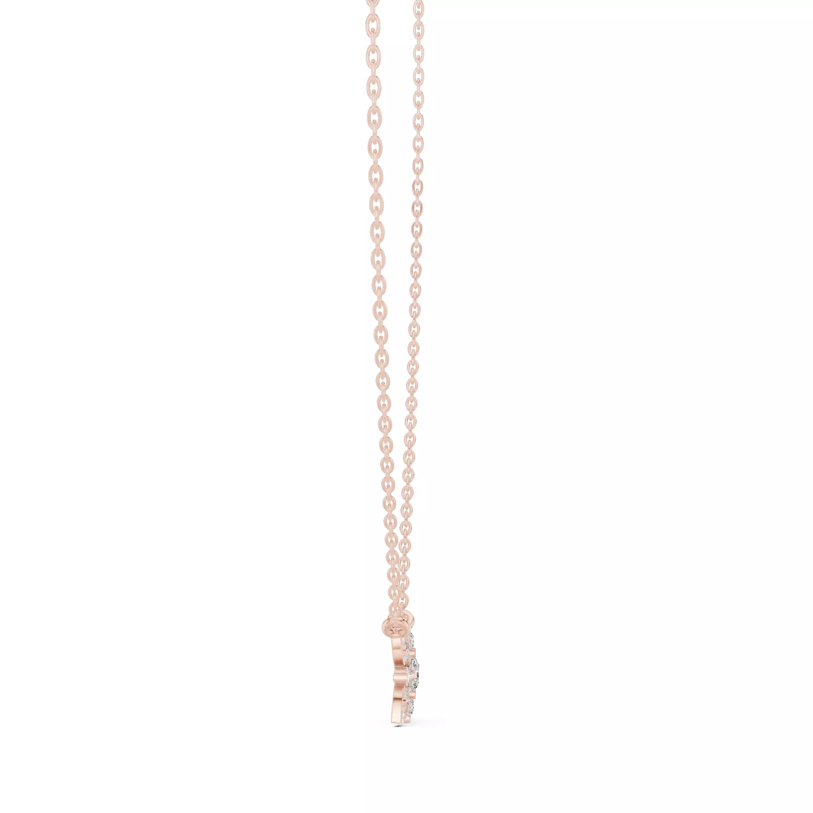 Round Flower Solitaire Pendant 3dm stl renders Animation Videos 3D print model_4