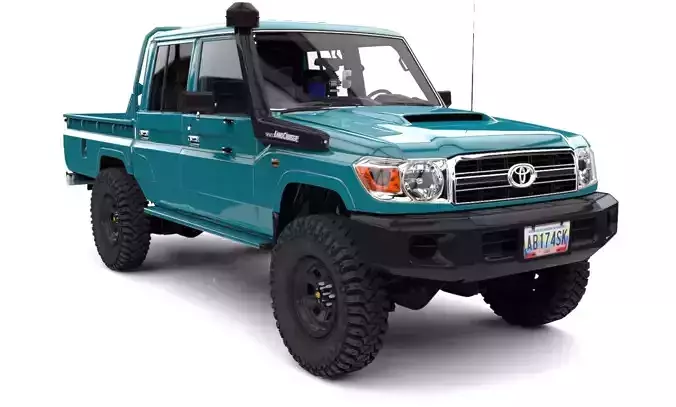 TOYOTA LAND CRUISER STOKS SIN BUCHES Low-poly 3D model