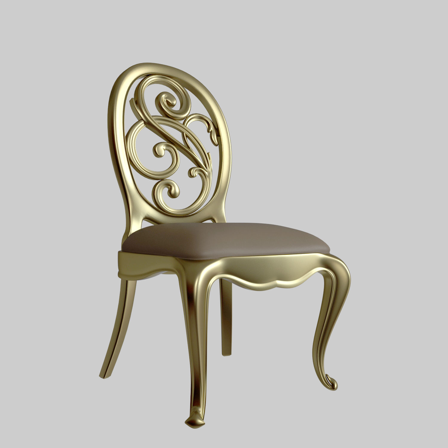 American Chair Free 3D model_1
