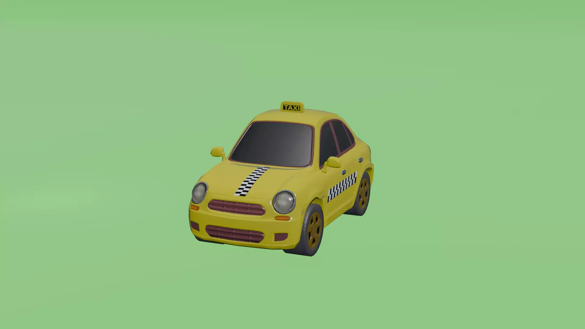Low Poly Cartoon Cars Pack - Game Ready 3D Models Low-poly 3D model_3