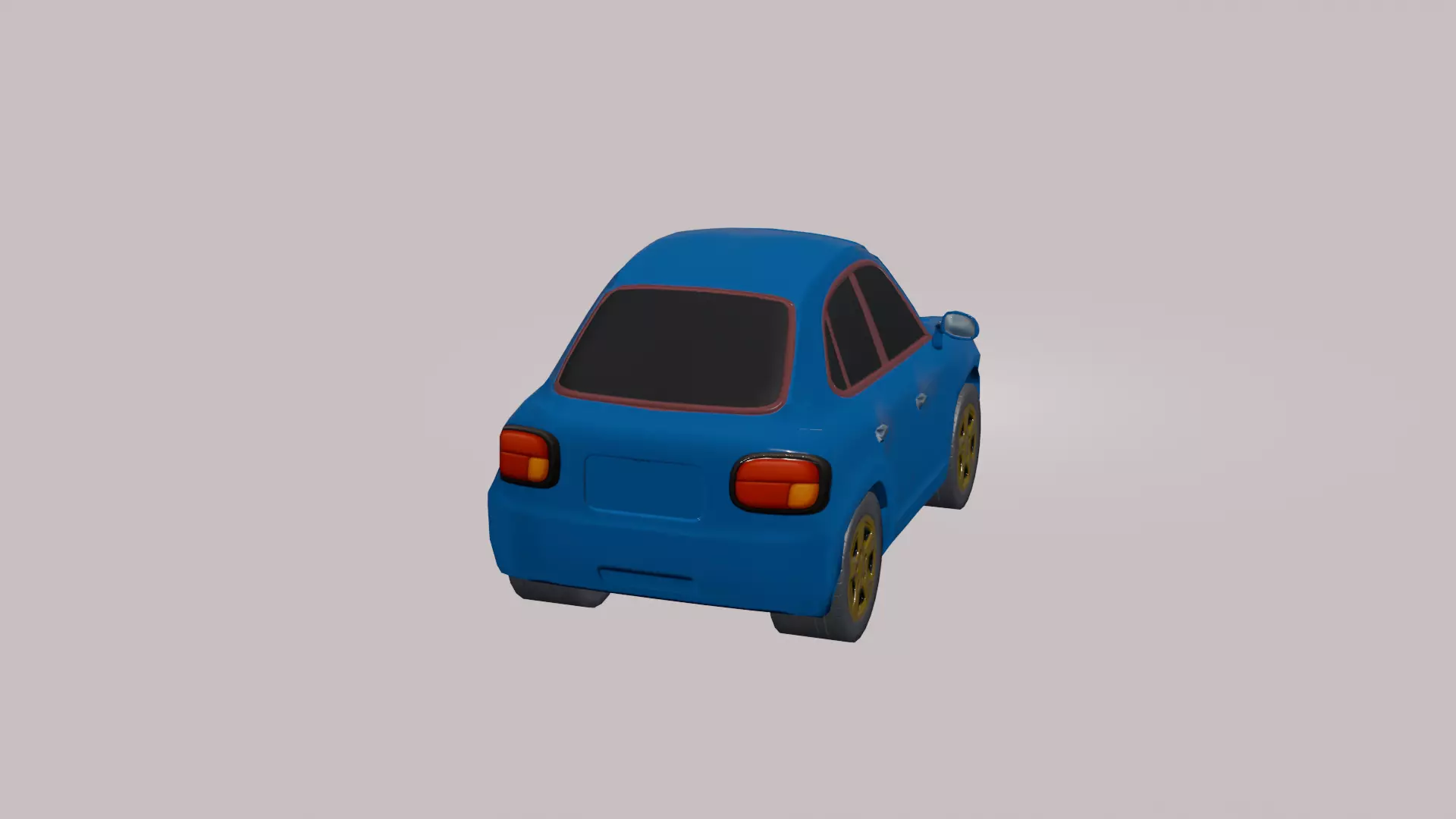 Low Poly Cartoon Cars Pack - Game Ready 3D Models Low-poly 3D model_4
