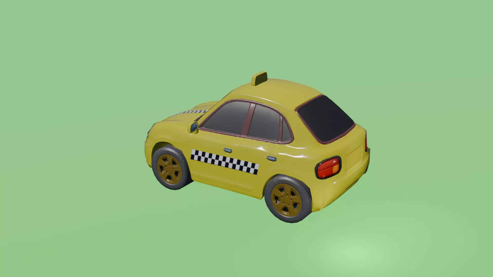 Low Poly Cartoon Cars Pack - Game Ready 3D Models Low-poly 3D model_1