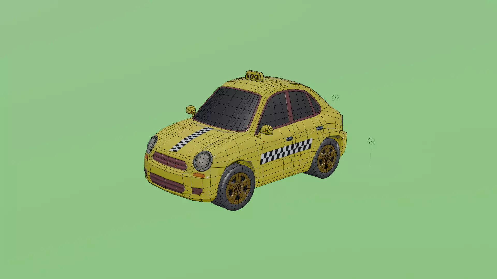 Low Poly Cartoon Cars Pack - Game Ready 3D Models Low-poly 3D model_2