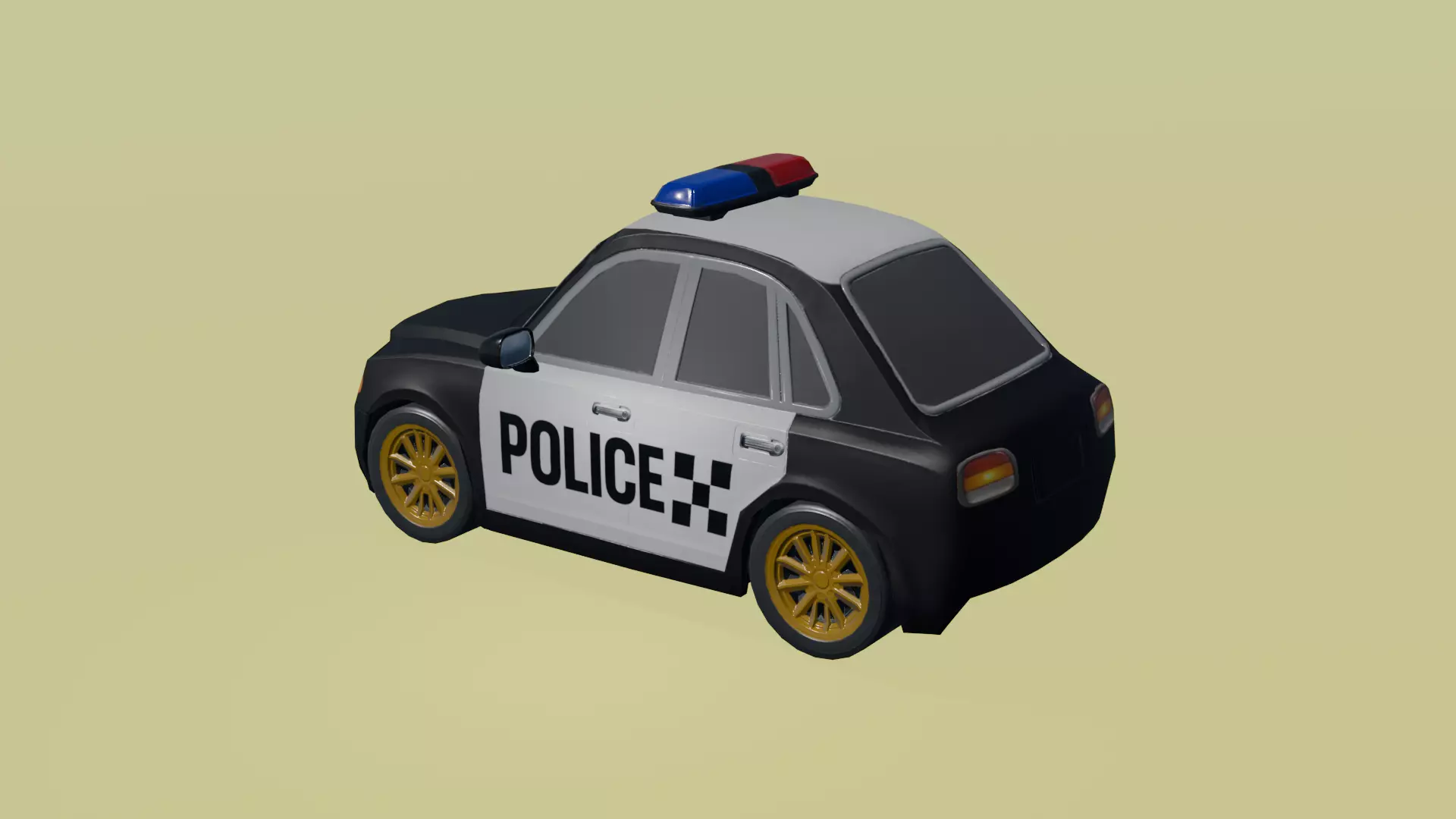 Low Poly Cartoon Cars Pack - Game Ready 3D Models Low-poly 3D model_12