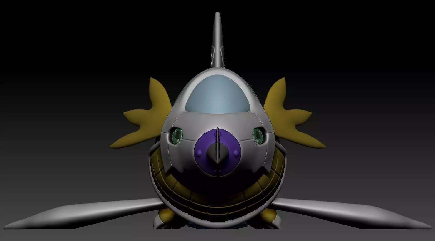 Submarimon Digmon Digimon Fanart 3D print model_1