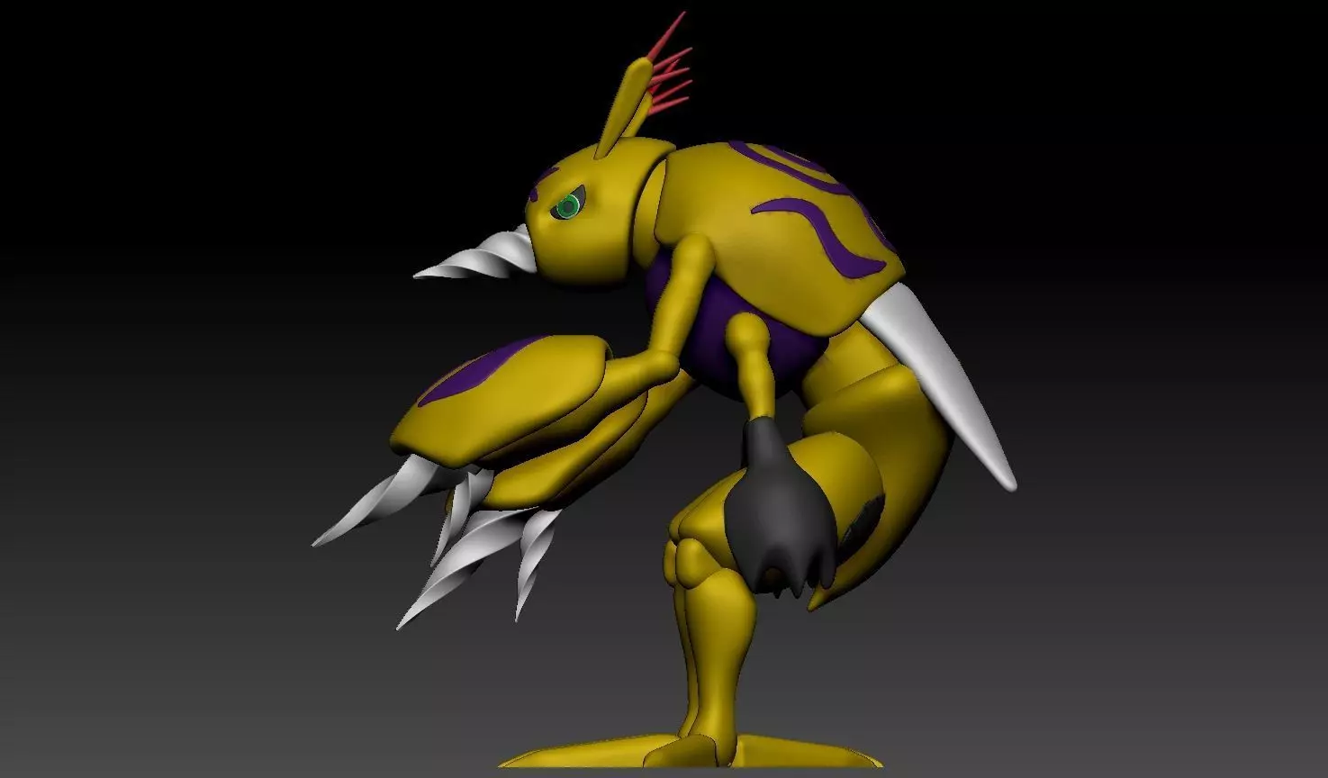 Submarimon Digmon Digimon Fanart 3D print model_4