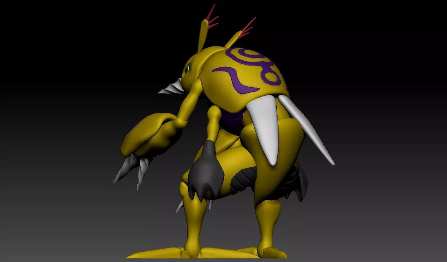 Submarimon Digmon Digimon Fanart 3D print model_15