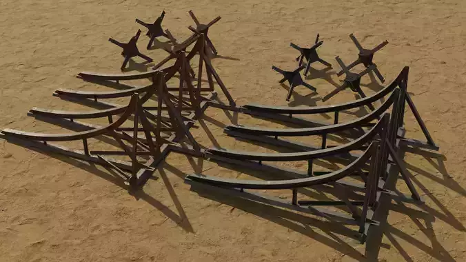 WWII Czech Hedgehogs