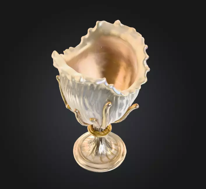 Pearlescent Chalice Ornamental Fantasy Low-poly 3D model_7