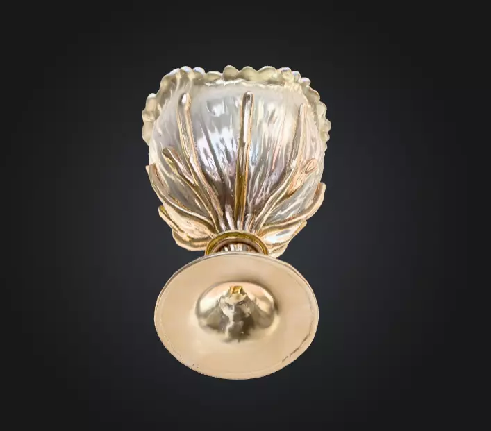 Pearlescent Chalice Ornamental Fantasy Low-poly 3D model_10