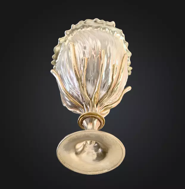 Pearlescent Chalice Ornamental Fantasy Low-poly 3D model_11