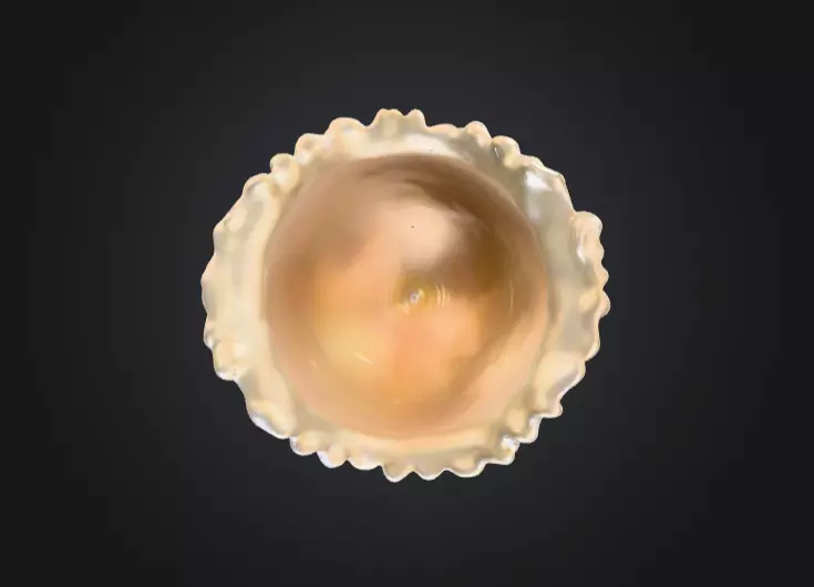 Pearlescent Chalice Ornamental Fantasy Low-poly 3D model_9