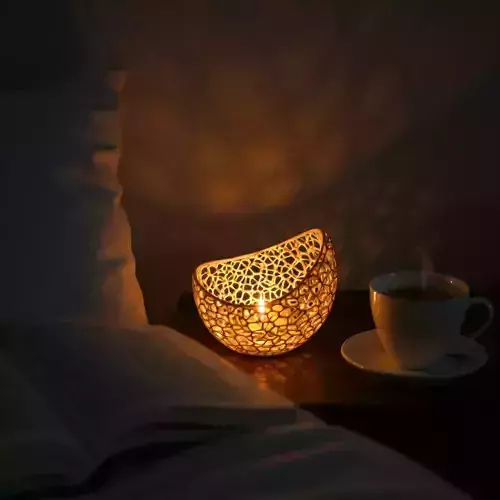 Decorative Candle Holder Lamp with Warm Glow
