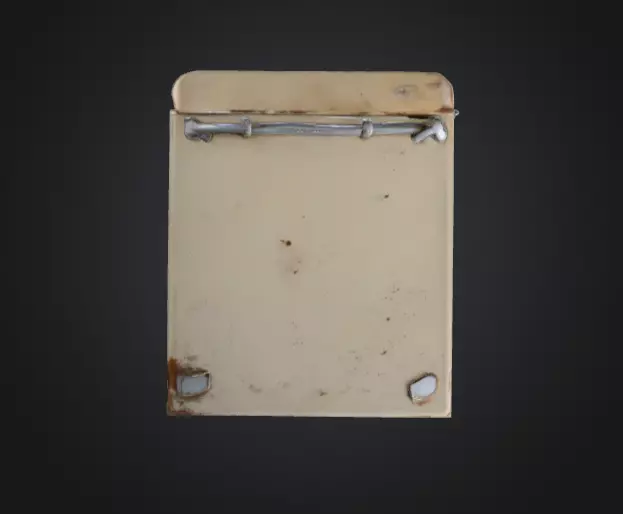 Rusty Fridge Low-poly 3D model_12
