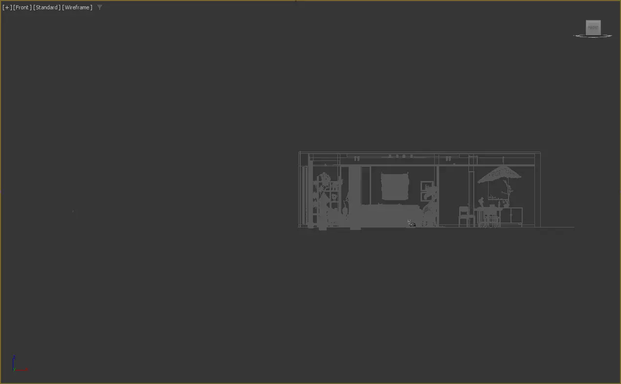 living room 3D model_4