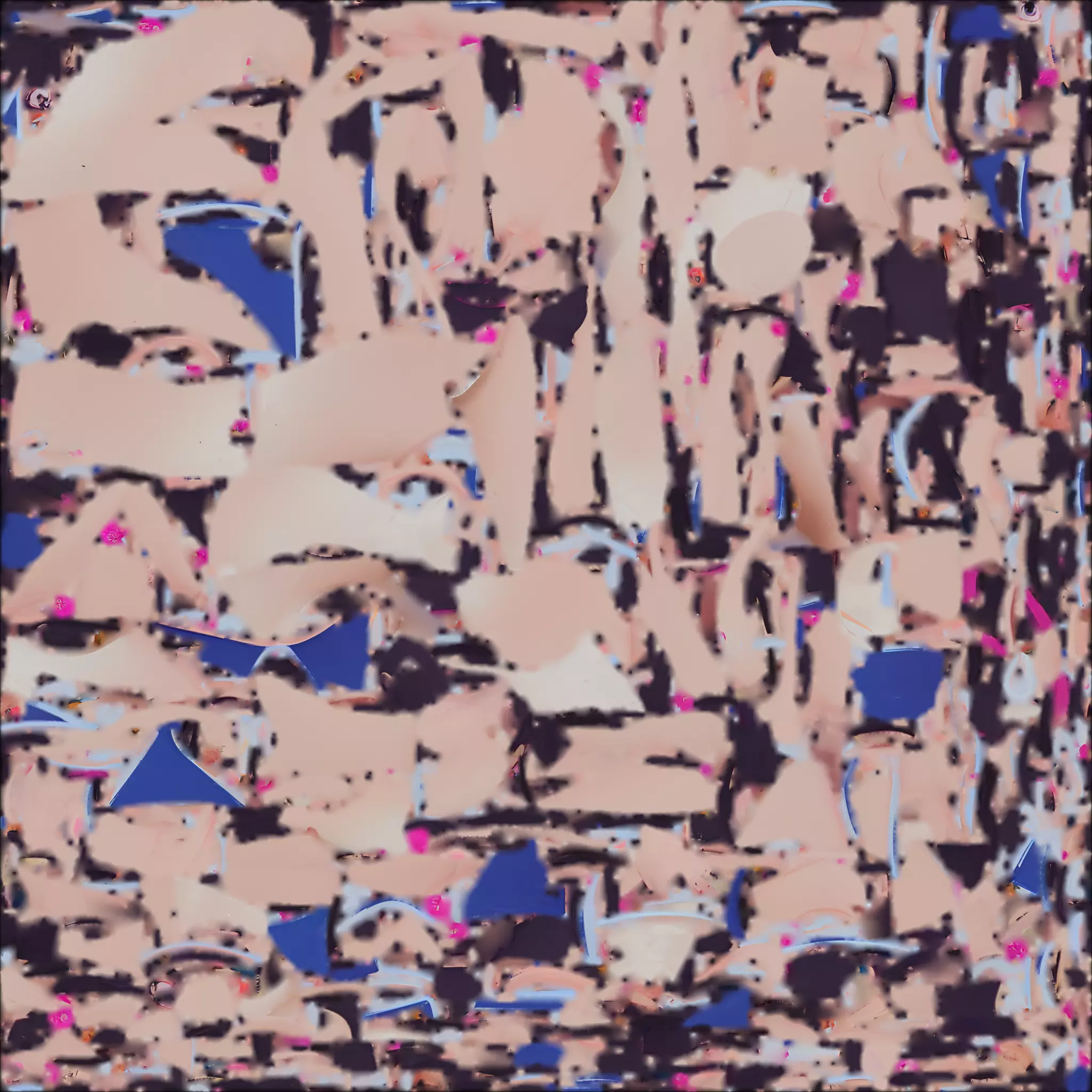 Anime Girl in Blue Bikini at the Beach 3D print model_18