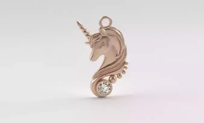Wear the Unicorn Pendant and shine with fantasy