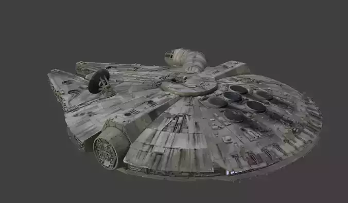 SciFiSpaceship3DModelMillennium Falcon Millennium Falcon
