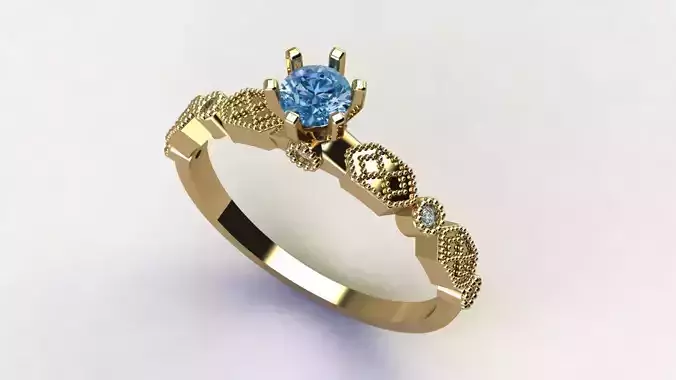 Business administration graduation ring