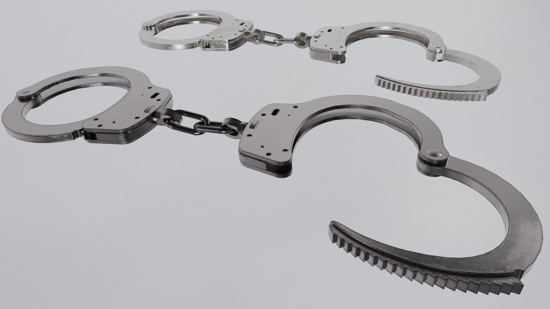 Handcuffs Low-poly 3D model_1