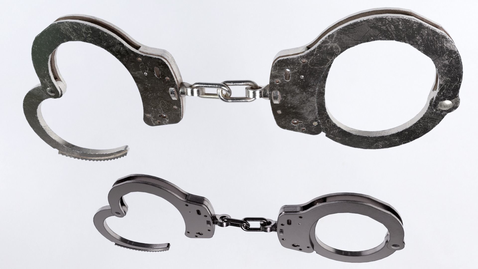 Handcuffs Low-poly 3D model_3
