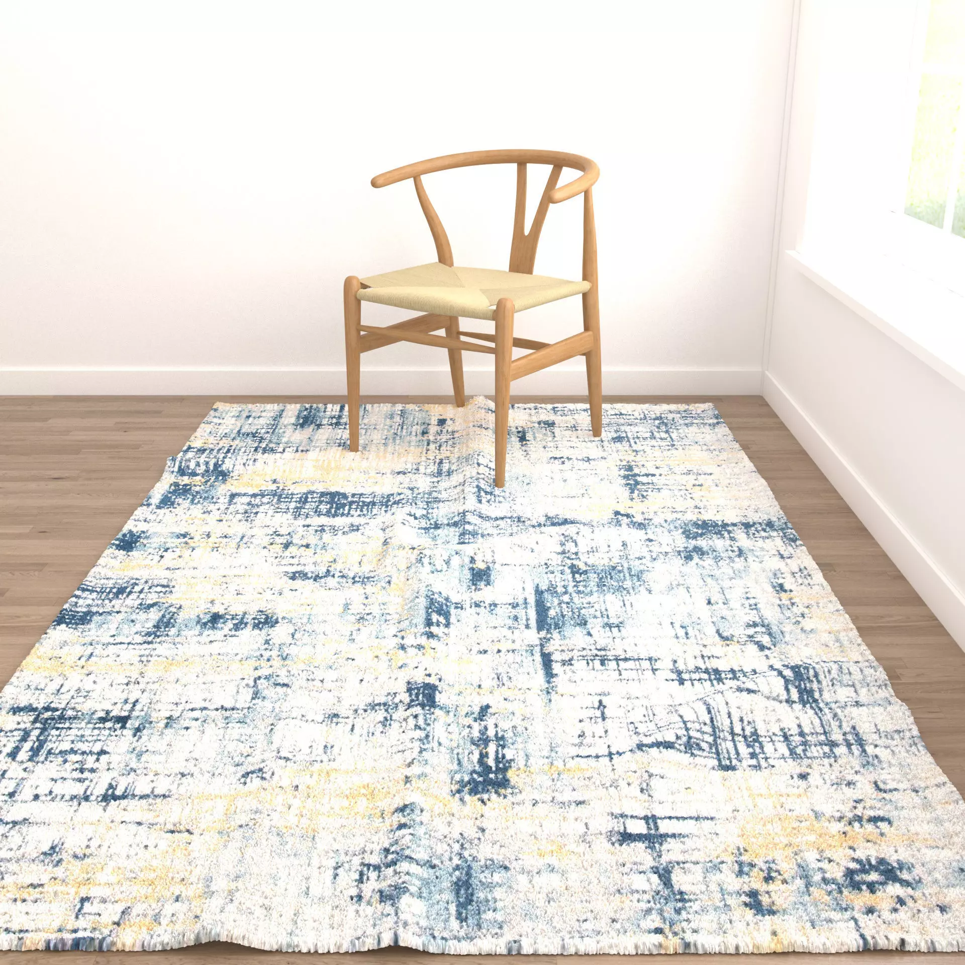 Rugs No 1047 Low-poly 3D model_4
