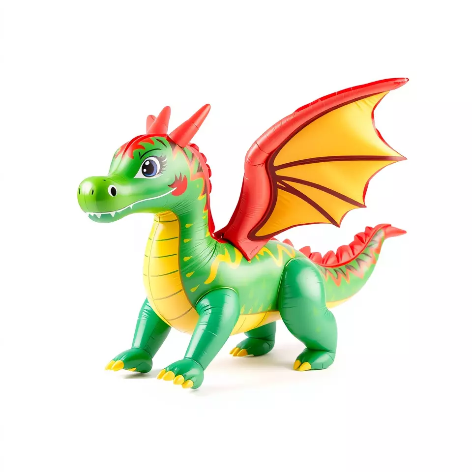 Inflatable Green Dragon model pack Low-poly 3D model_3