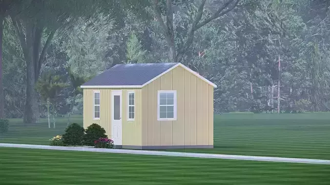 Modern Barndominium 3D Model Barn Style Residence Design