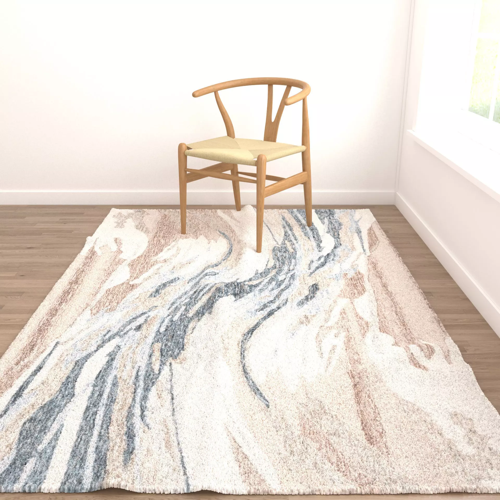 Rugs No 1048 Low-poly 3D model_4
