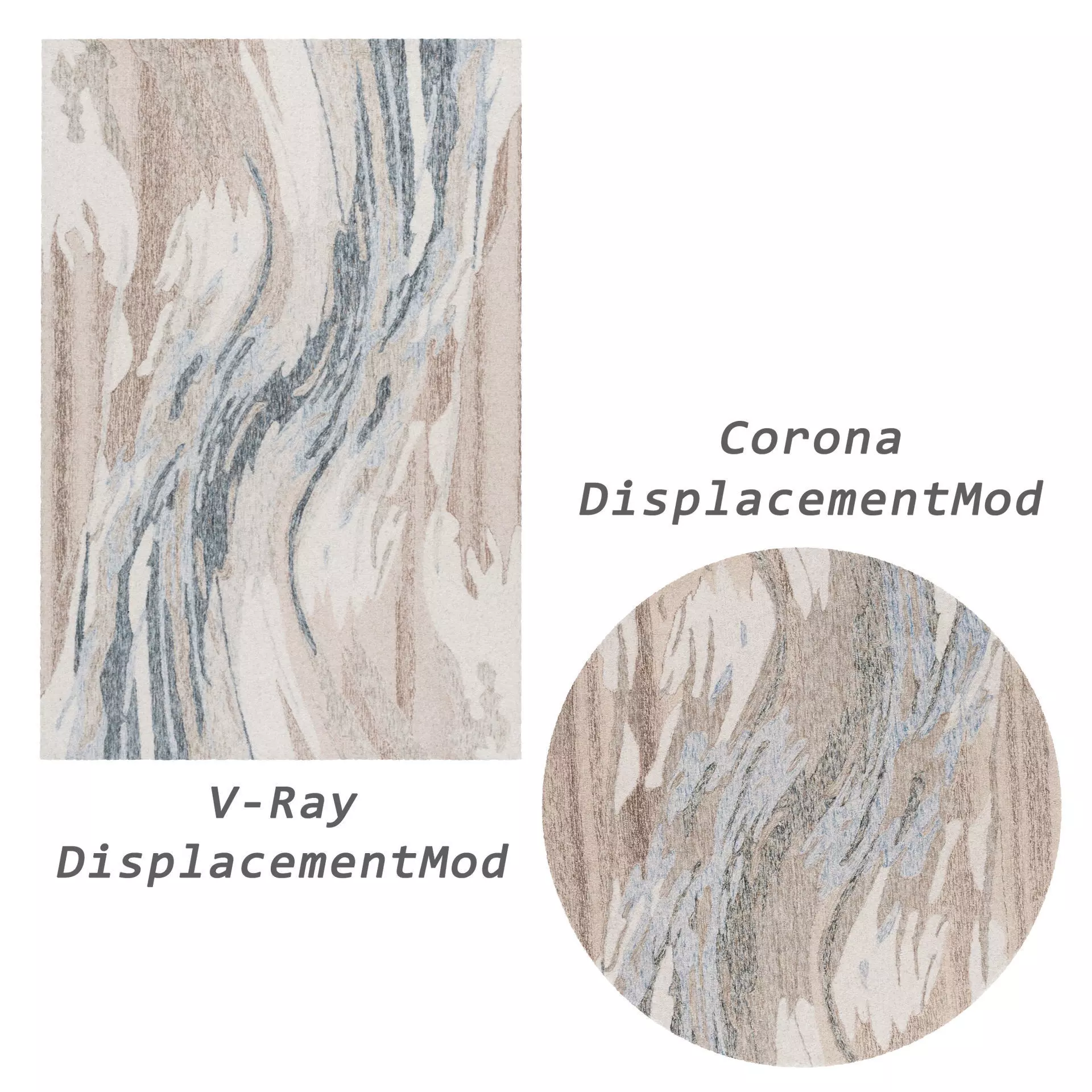 Rugs No 1048 Low-poly 3D model_2