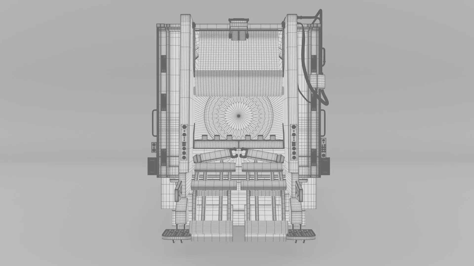 Mercedes Benz Actros 2632 6x4 BB Rotopress Garbage truck 3D model_24