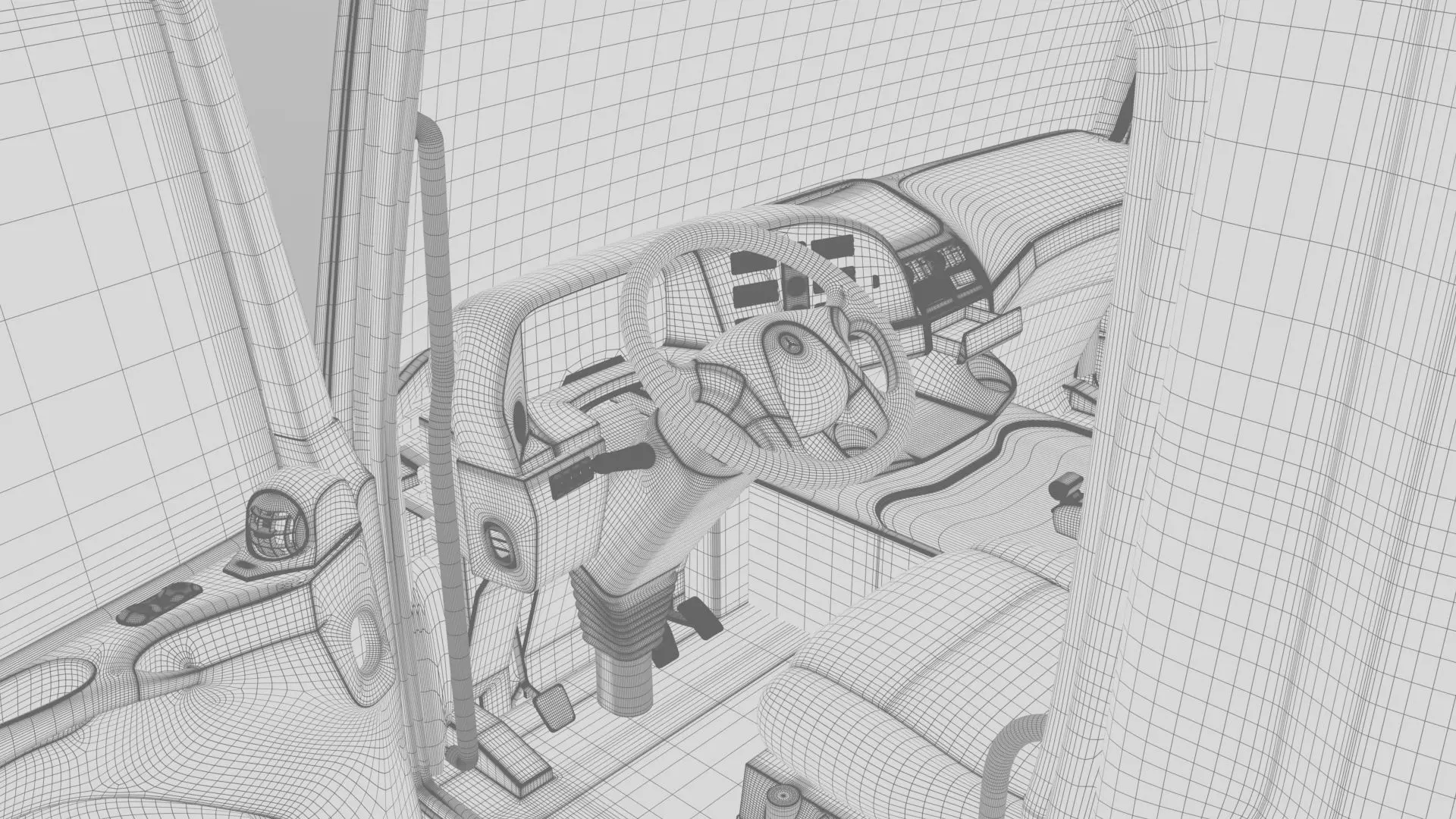 Mercedes Benz Actros 2632 6x4 BB Rotopress Garbage truck 3D model_38