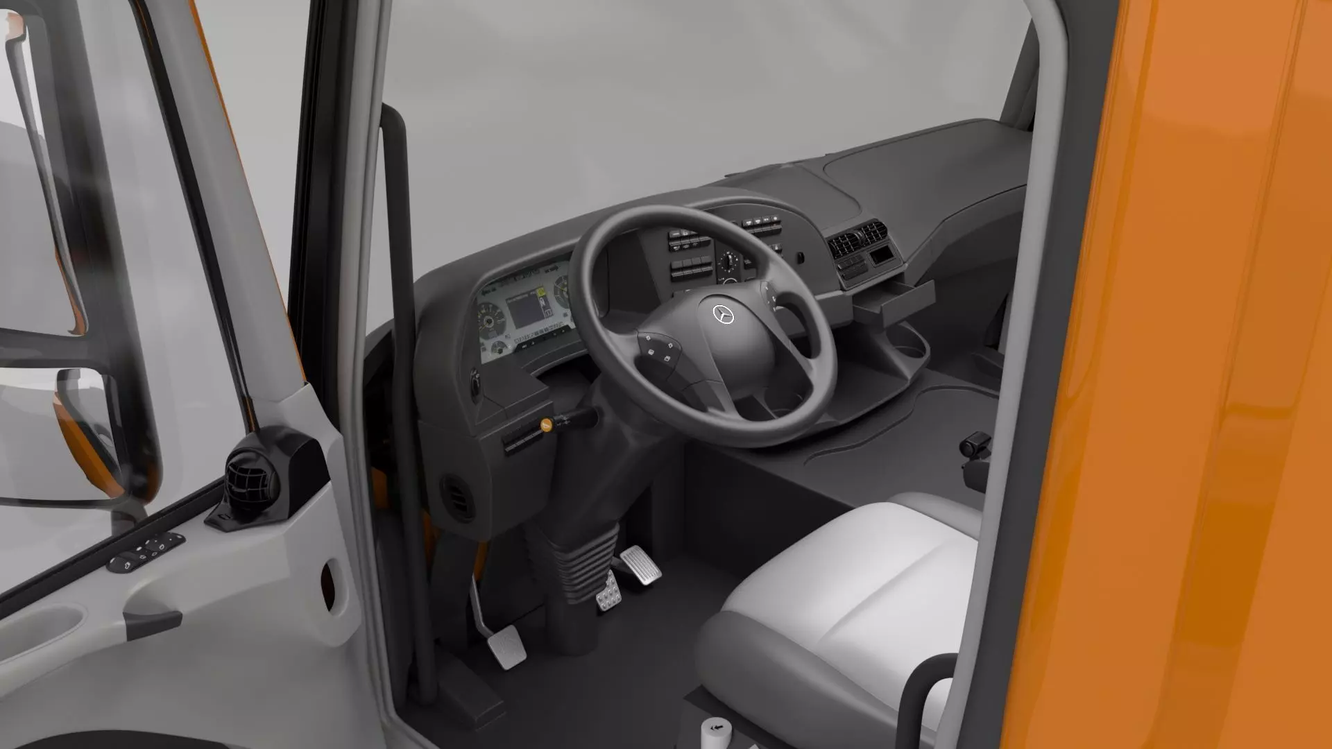 Mercedes Benz Actros 2632 6x4 BB Rotopress Garbage truck 3D model_10