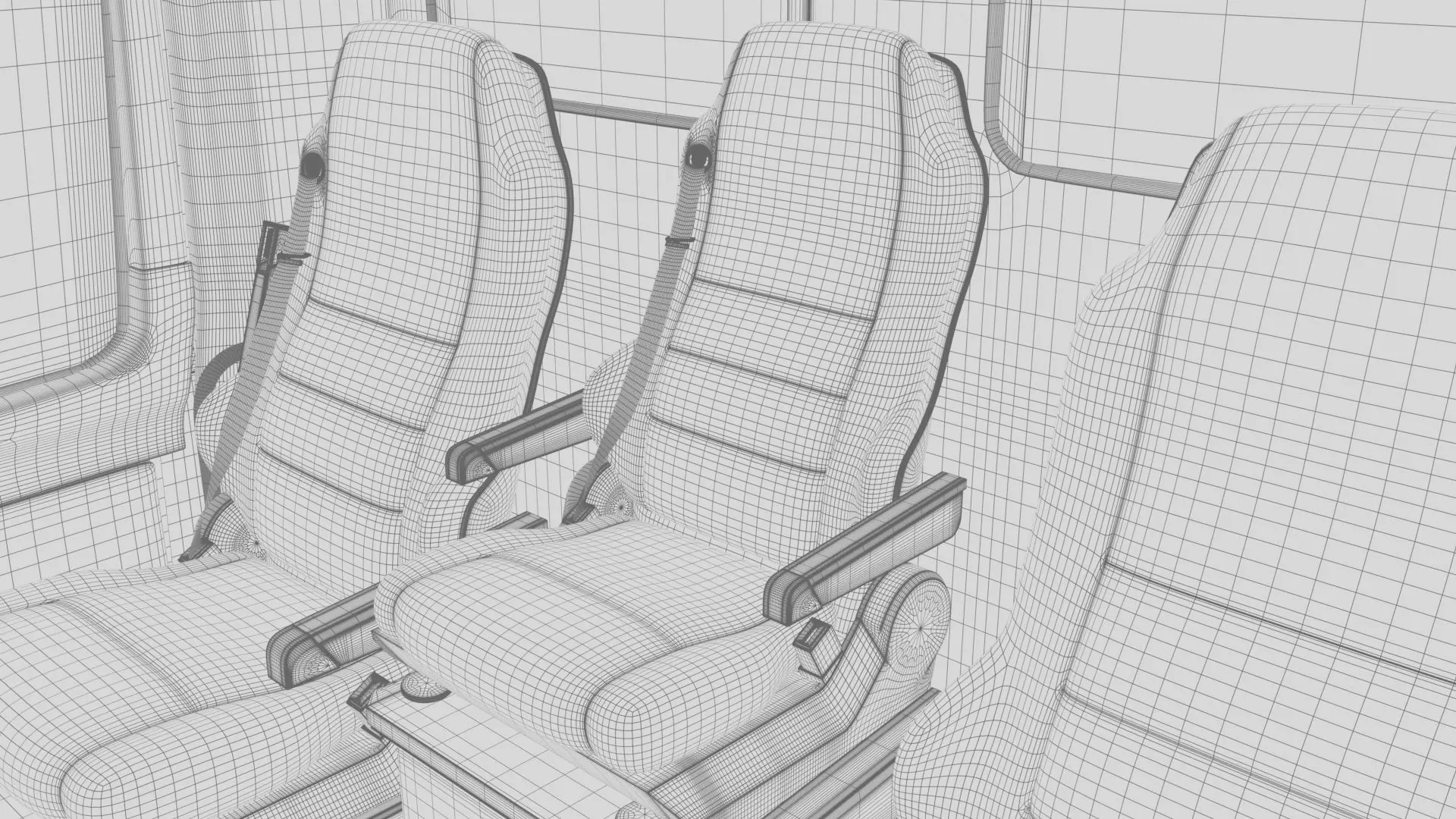 Mercedes Benz Actros 2632 6x4 BB Rotopress Garbage truck 3D model_36