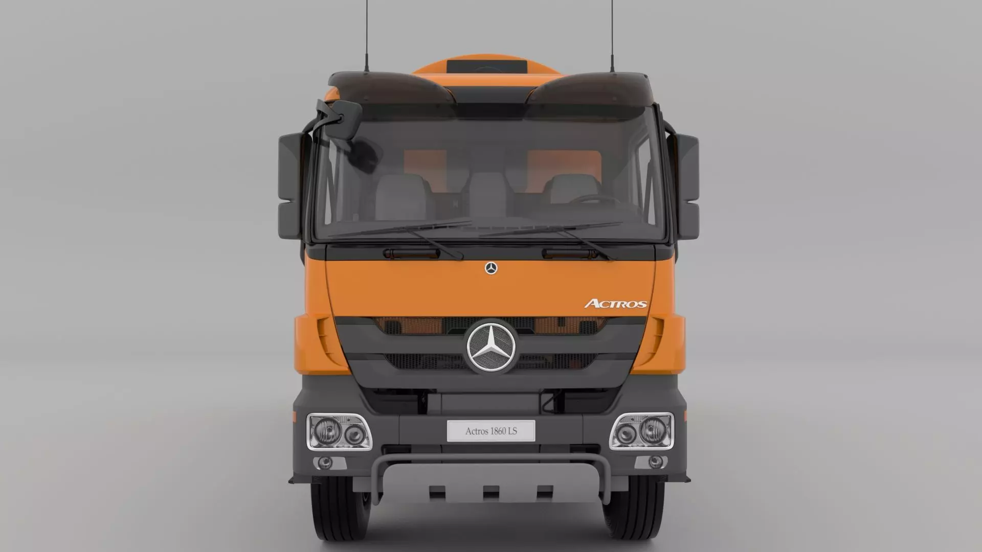 Mercedes Benz Actros 2632 6x4 BB Rotopress Garbage truck 3D model_7