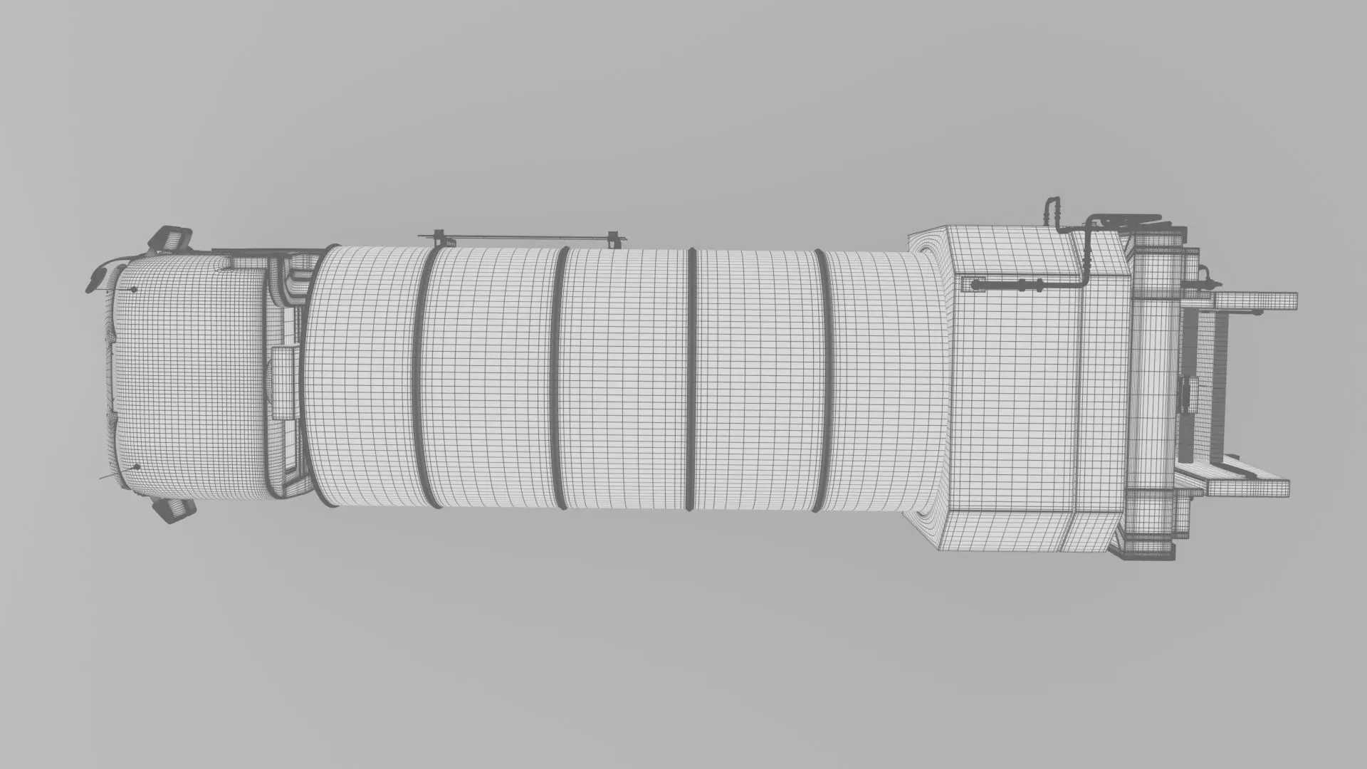 Mercedes Benz Actros 2632 6x4 BB Rotopress Garbage truck 3D model_34