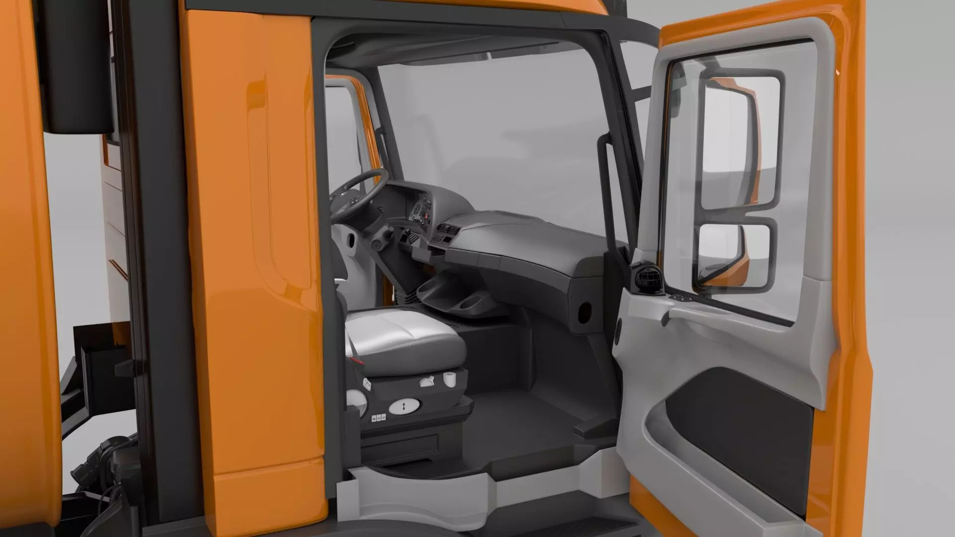 Mercedes Benz Actros 2632 6x4 BB Rotopress Garbage truck 3D model_11