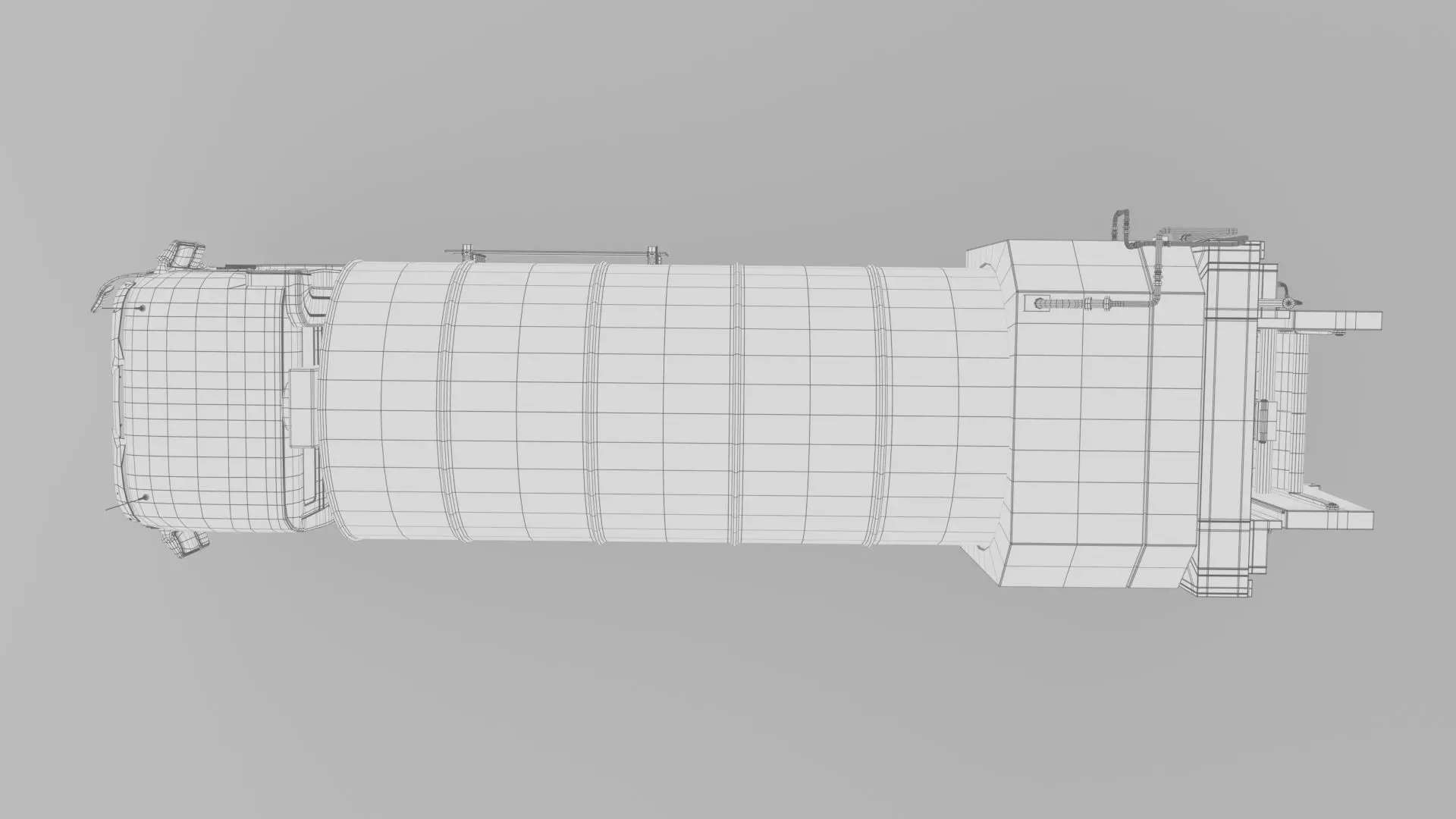 Mercedes Benz Actros 2632 6x4 BB Rotopress Garbage truck 3D model_33