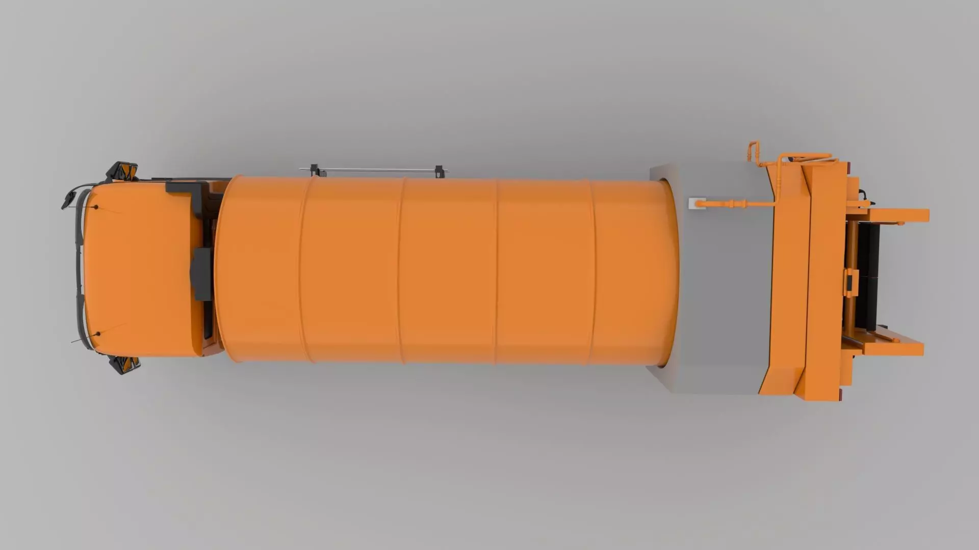 Mercedes Benz Actros 2632 6x4 BB Rotopress Garbage truck 3D model_8